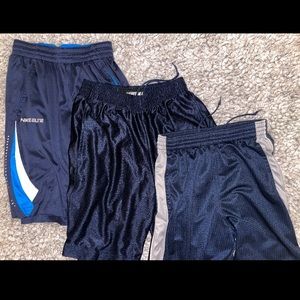 Three-Pack of Navy Nike Basketball Shorts